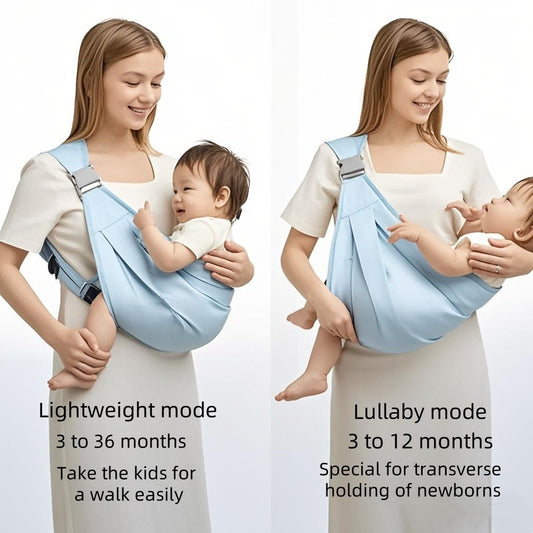 [DFC] Baby carrier, horizontal holding type, flat lying feeding carrier, baby holding carrier, binding strap, waist stool, product weight 300g
