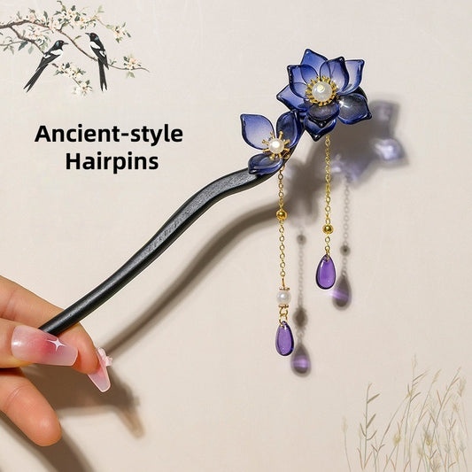[DFC]Ancient-style Hairpins, Wooden Hairpins, Noble And Elegant Headwear, Updo Hair,  Valentine's Day And Halloween Gifts Weight 15g