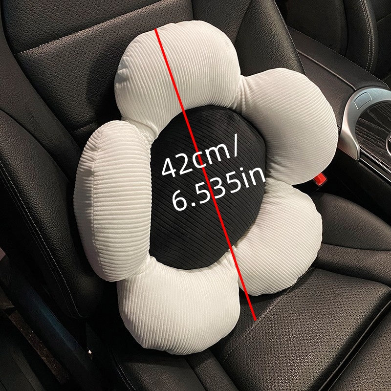 [DFC] Car waist cushion, home cushion, all-season universal waist protection, car pillow, cute flower, soft and comfortable