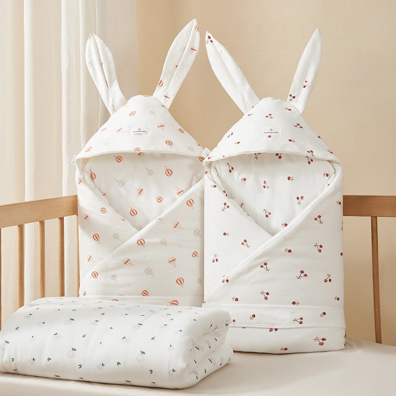 [DFC] Infant Swaddle Blanket, Thickened Newborn Essentials 2-in-1 Delivery Room Wrap Outdoor Windproof Sun Protection Cover,Weight 600g