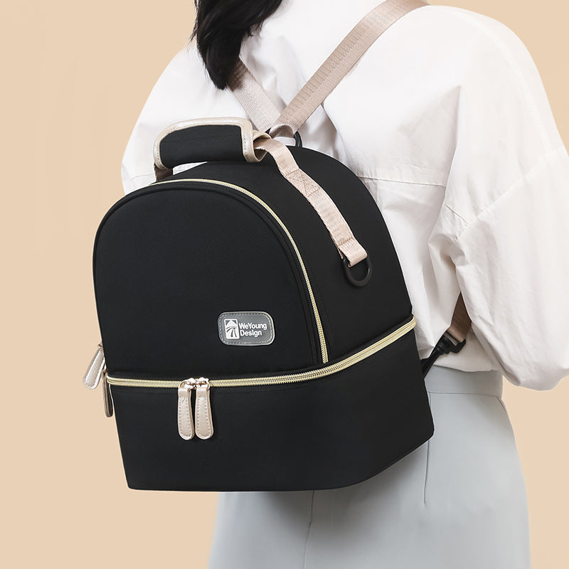 [DFC] Multifunctional Stylish Pump Cooler Bag Insulated Breastmilk Tote Dual Compartment Portable Mom Backpack