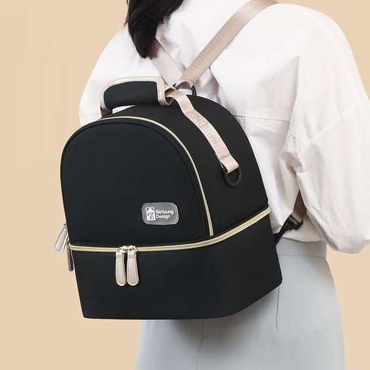[DFC] Multifunctional Stylish Pump Cooler Bag Insulated Breastmilk Tote Dual Compartment Portable Mom Backpack
