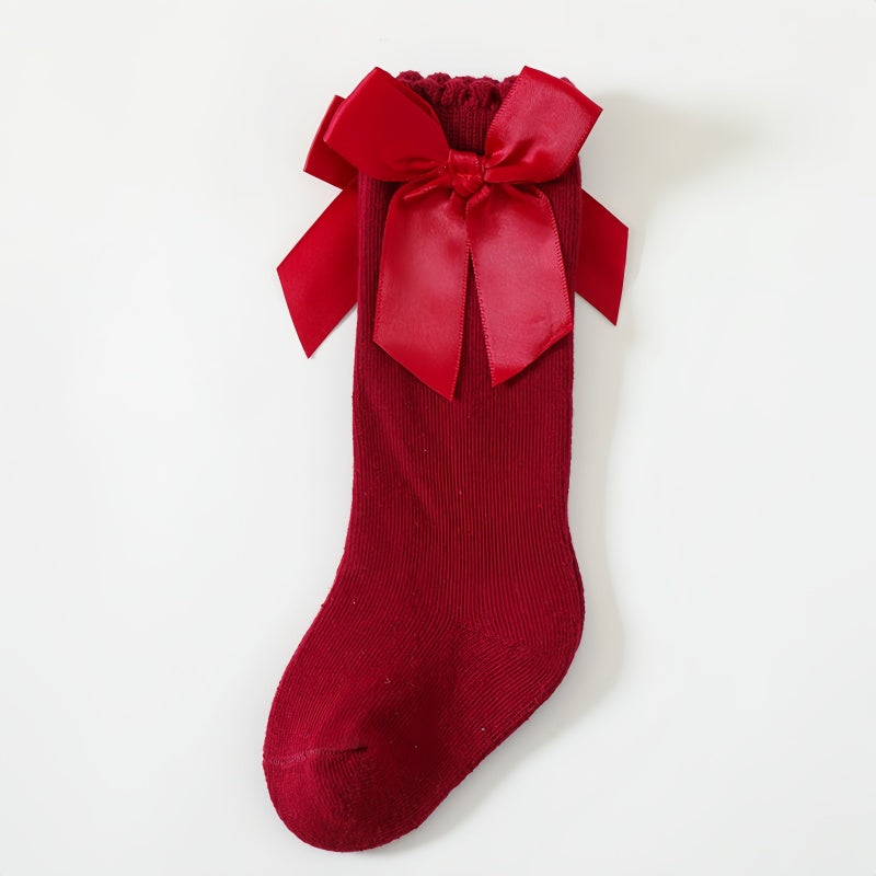 [DFC] Baby socks, Baby bow dress princess socks, Loose-mouthed Stockings