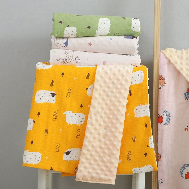 [DFC] Blanket, Baby Cotton Towel, Baby Comforter, Doudou Summer Blanket, Weight 310g