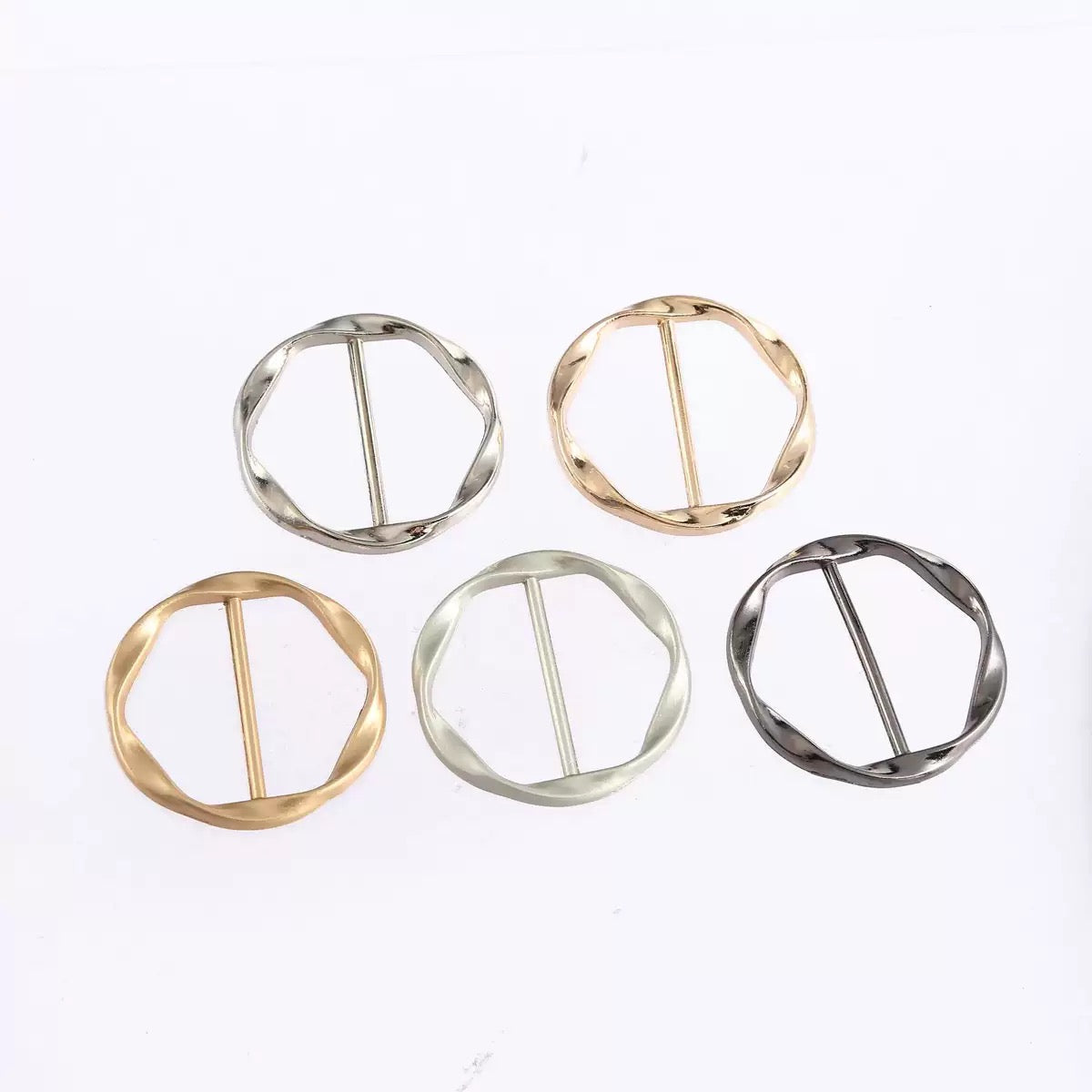 [DFC] 5-pieces Set Of Corner Knot Buttons For Summer T-shirts And Shirts, Shortening The Hem, Fixing The Clothes, Waist-cinching Buttons, Multi-functional Corner Buttons,Weight 16g