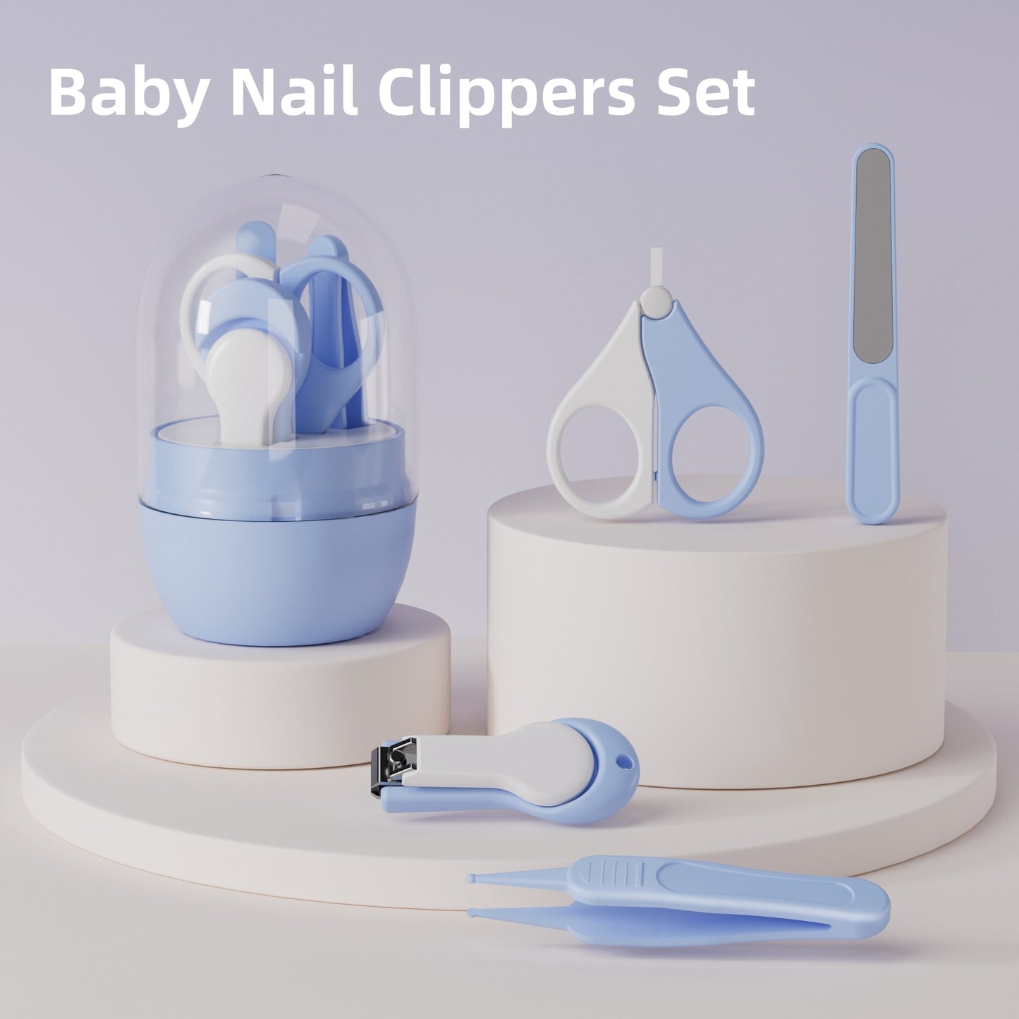 [DFC] Baby Nail Clippers Set for Newborns Infants Children Safe Pinch Free Trimming Kit