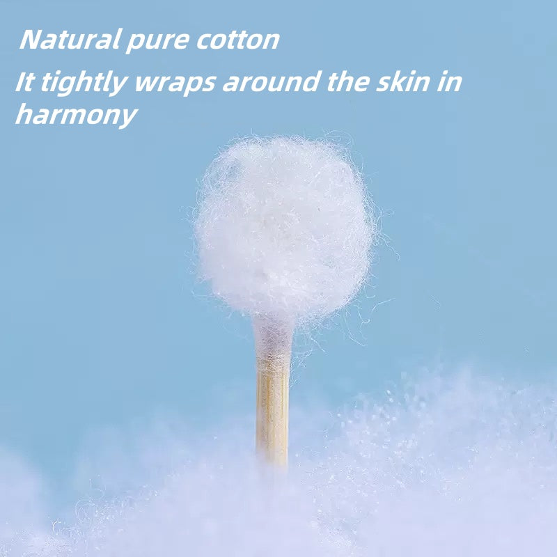 [DFC] Disposable Double-headed Household Cotton Swabs For Ear Cleaning, Ear Picking, Ear Cleaning Cotton Swabs, Makeup Removal, And Special Cotton Swabs For Makeup And Beauty, , Each Package Contains 100 Pieces,Weight 26g