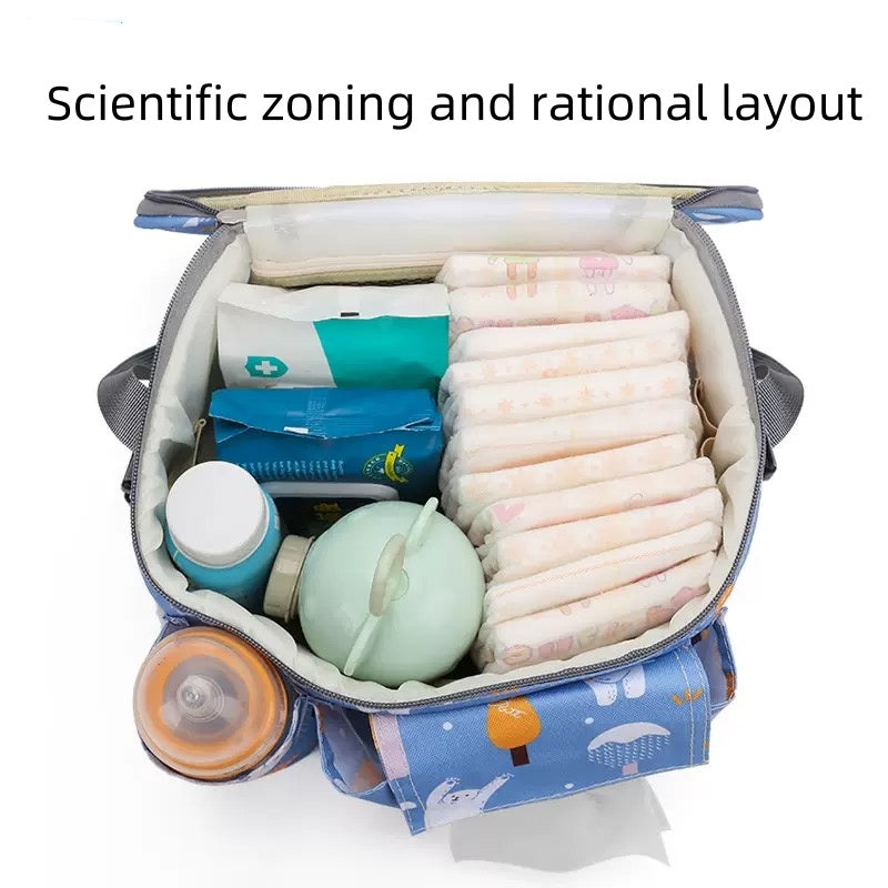 [DFC] Baby stroller hanging bag, multi-functional outdoor mom bag, waterproof mother and baby storage bag, stroller bag, baby stroller bag，It weighs approximately 220g