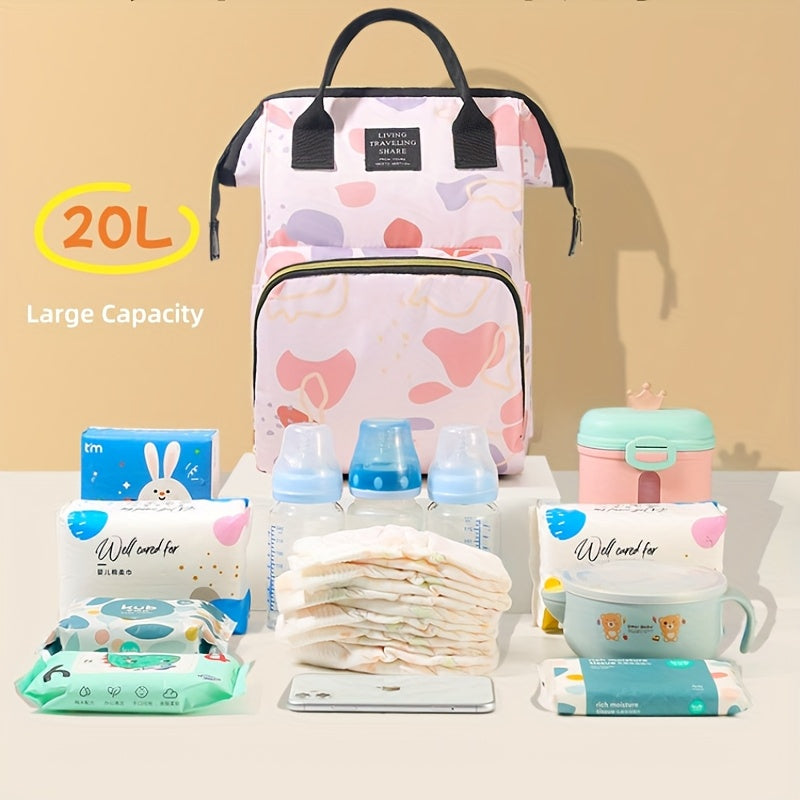 [DFC] Large capacity mummy bag, backpack, baby backpack storage bag, bottle diaper storage bag