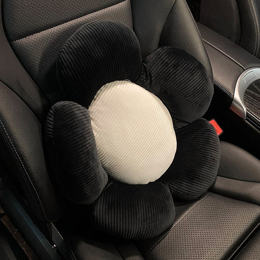 [DFC] Car waist cushion, home cushion, all-season universal waist protection, car pillow, cute flower, soft and comfortable