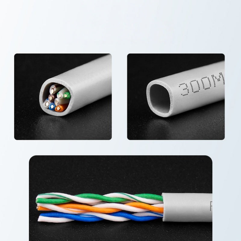[DFC] Bulk CAT5e Network Cable Oxygen Free Copper Passed FLUKE Test for Home Installation and Internet Wiring