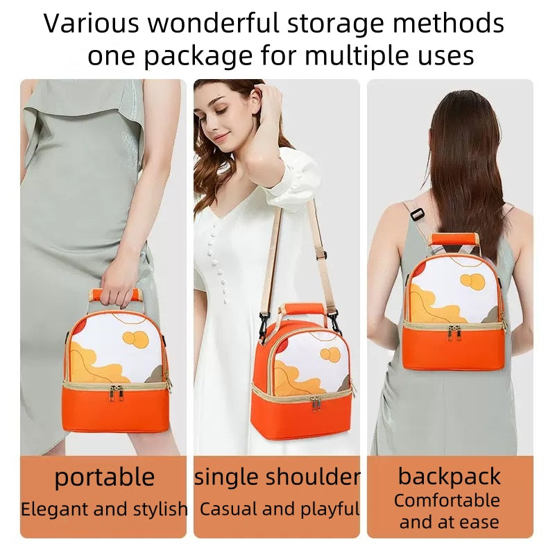 [DFC] Portable milk bag for work, breast milk ice bag, milk suction device, storage bag, insulated milk bag, fashionable mom bag，It weighs approximately 330g