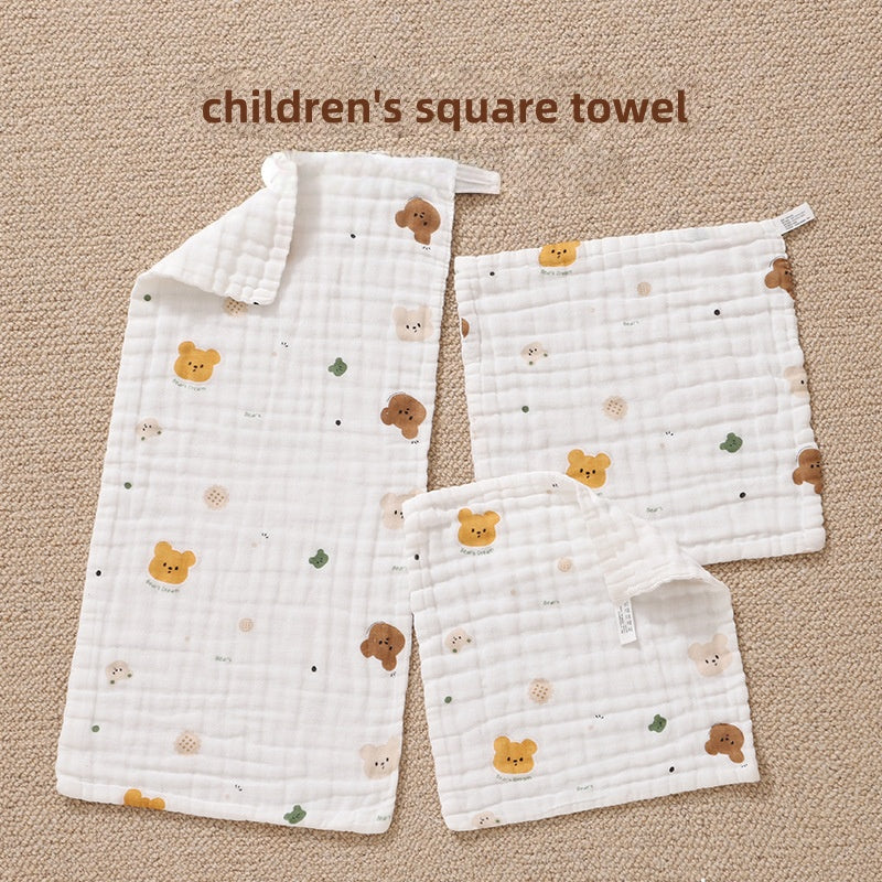 [DFC] Newborn Baby Drool Bibs Ultra Soft Gauze Washcloths Multi Use Essentials
