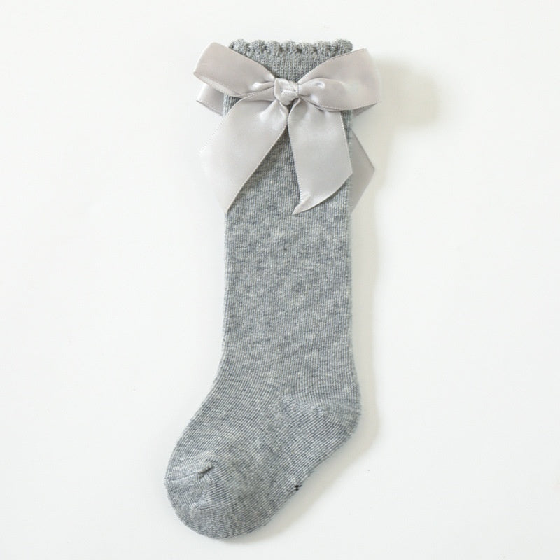 [DFC] Baby socks, Baby bow dress princess socks, Loose-mouthed Stockings