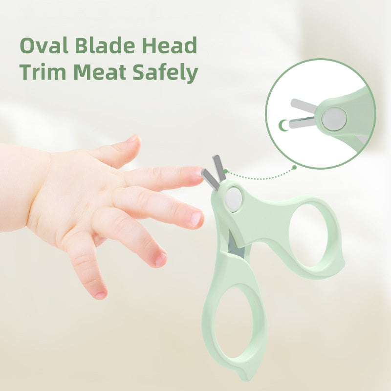 [DFC] Cute Baby Nail Clippers Set for Newborns Safe Scissors Trimming Kit Essential Infant Care Tool