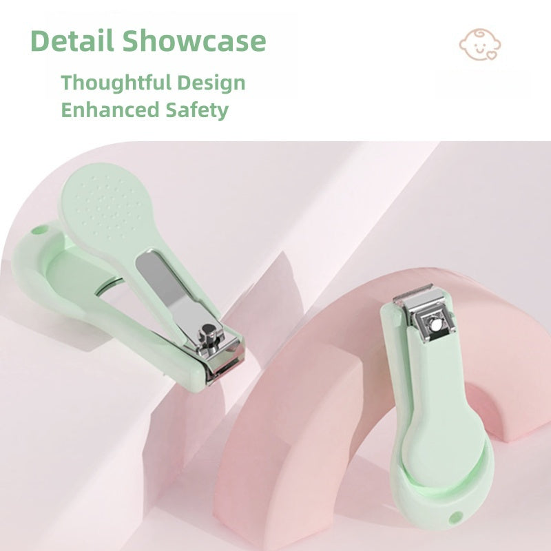 [DFC] Cute Baby Nail Clippers Set for Newborns Safe Scissors Trimming Kit Essential Infant Care Tool