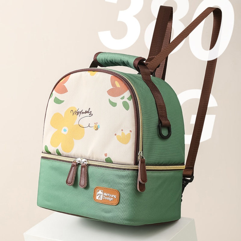 [DFC] Multifunctional Stylish Pump Cooler Bag Insulated Breastmilk Tote Dual Compartment Portable Mom Backpack