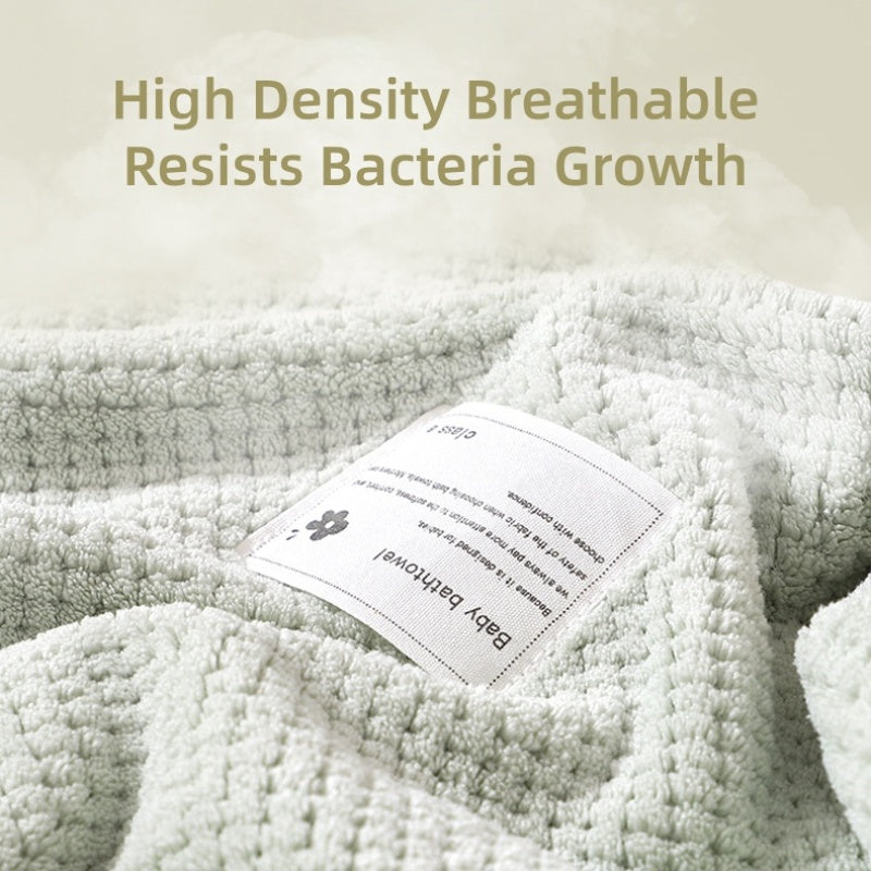 [DFC] Baby Bath Towel Plush Quick Dry Soft Newborn Swim Wrap Hygienic All Season for Infants,Weight 210g