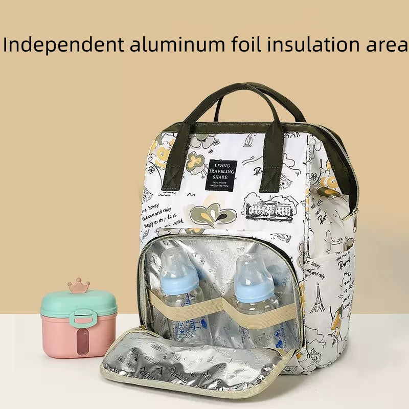 [DFC] High-quality 22 L model Mummy Bag, double-shoulder, multi-functional, large-capacity Mummy bag, Mummy bag, high-end mother and baby gift bag, upgraded Mummy backpack product weight 200g