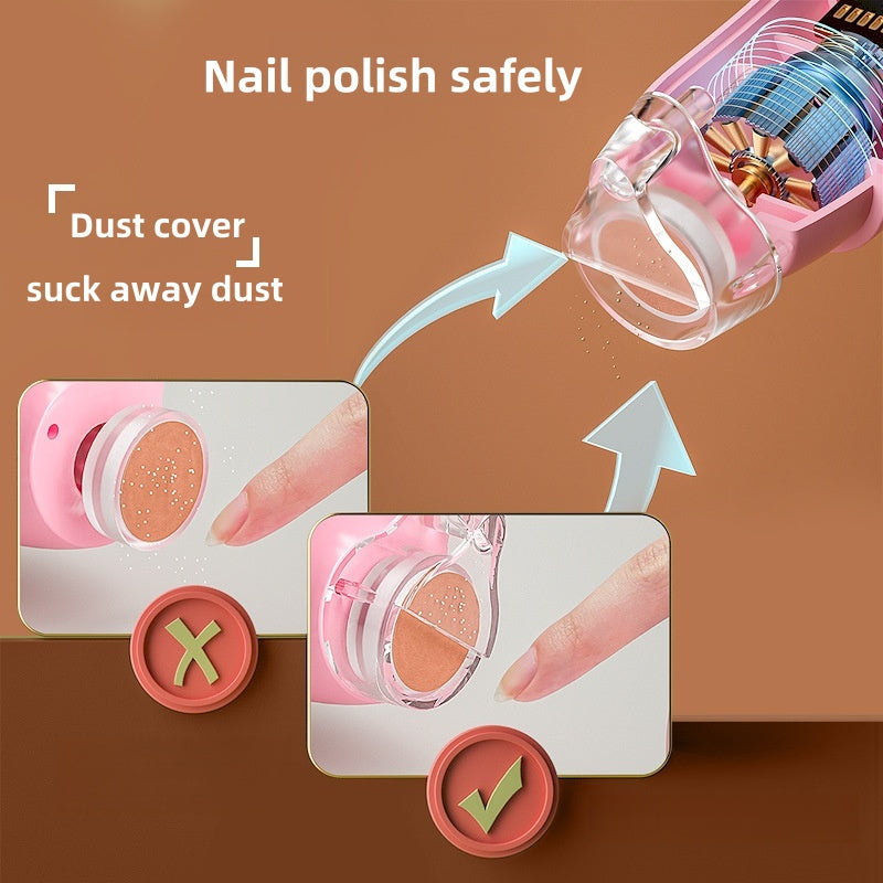 [DFC] Baby Electric Nail Trimmer, Grinder Safe Care Kit for Newborns and Children, Battery needed