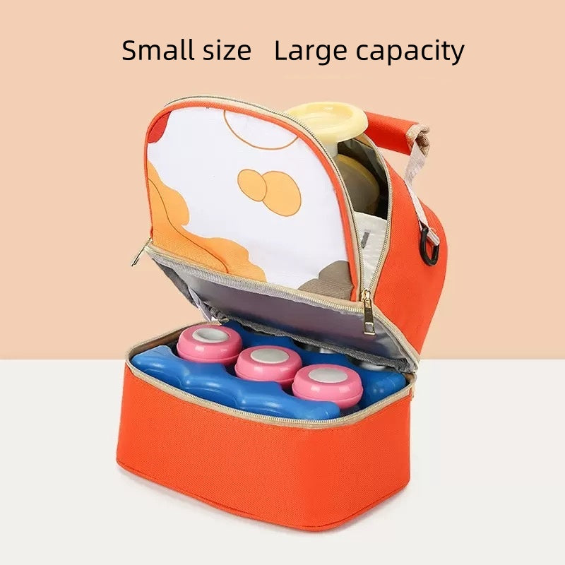 [DFC] Portable milk bag for work, breast milk ice bag, milk suction device, storage bag, insulated milk bag, fashionable mom bag，It weighs approximately 330g