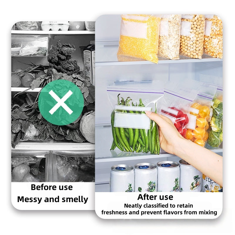 [DFC] PE Food Bags, Vegetable And Meat Preservation Bags, Portioning Bags, Thickened Small, Medium And Large Sealed Bags, Refrigerator Storage Bags，weight155g
