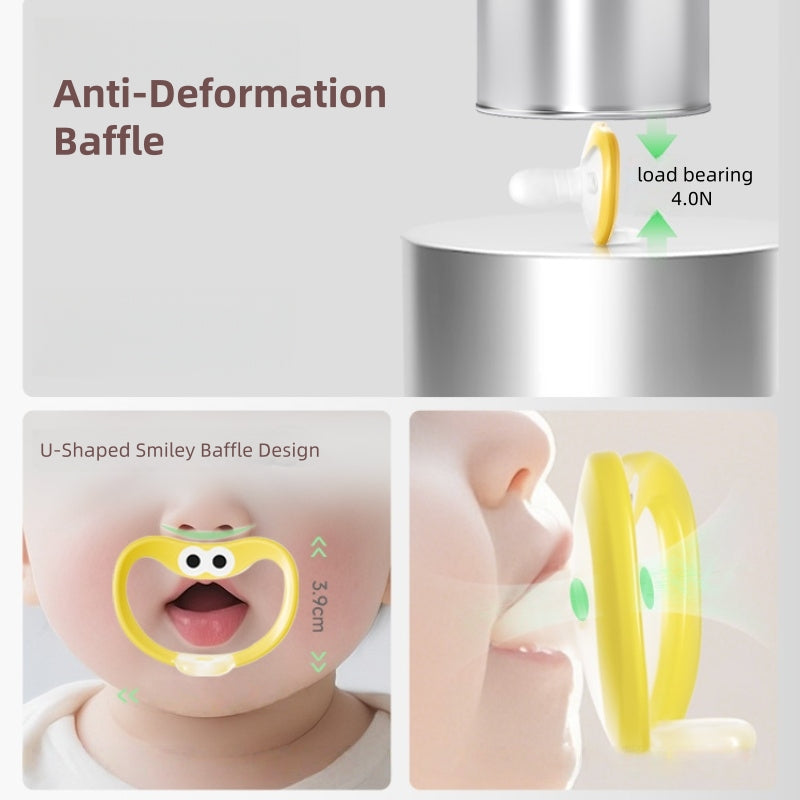[DFC] Ultralight Pacifier Anti Overbite Gas Relief Baby Soother Instant Calming Breast Like Design Prevents Thumb Sucking Newborn Day Night Cartoon Teether