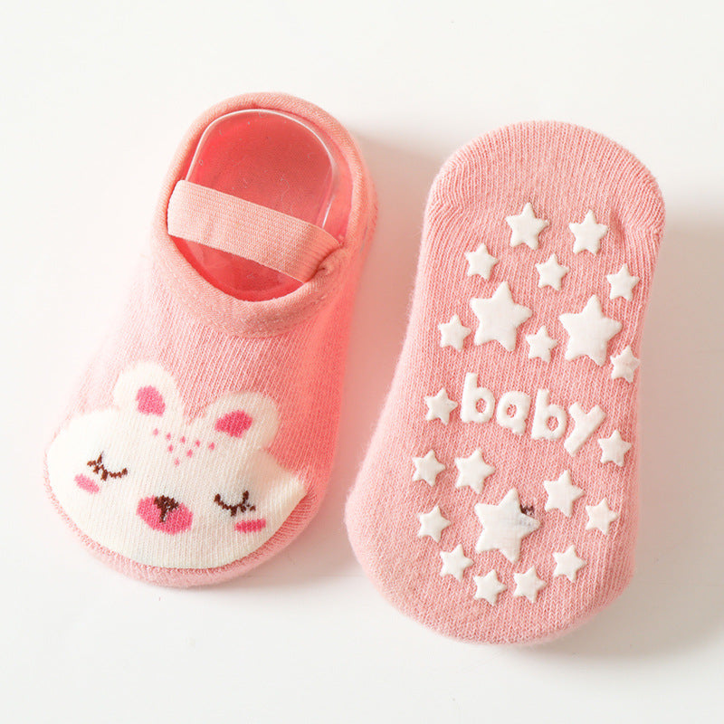 [DFC] New children's wrapped socks, toddler socks, baby floor socks, cartoon printed anti-slip socks