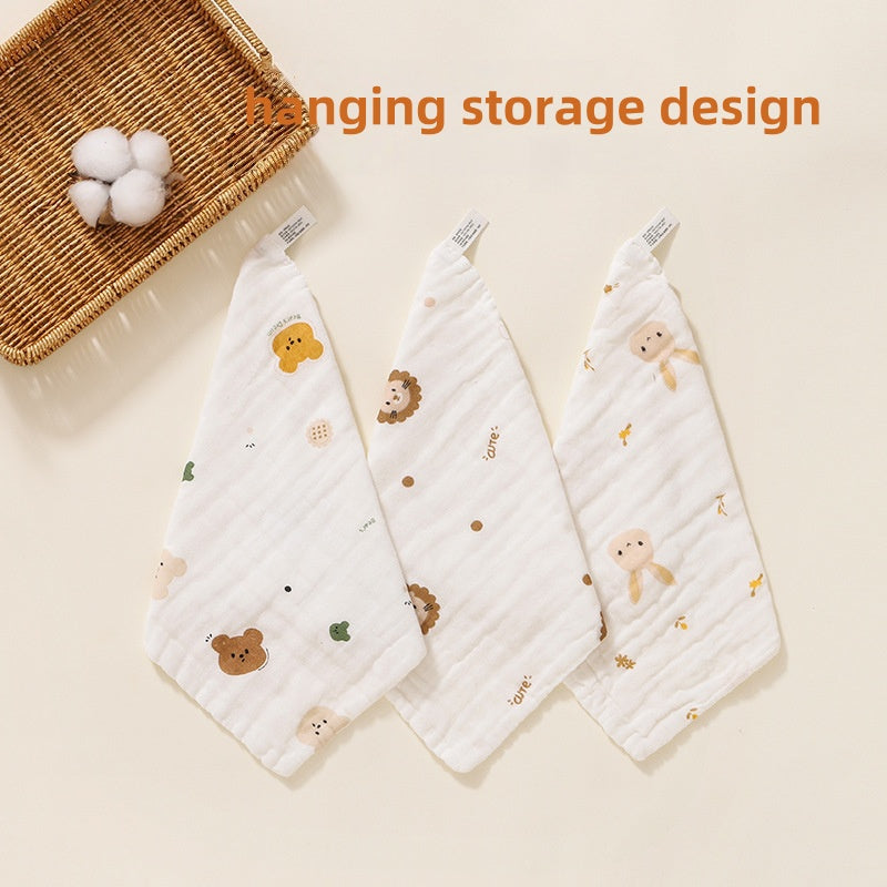 [DFC] Newborn Baby Drool Bibs Ultra Soft Gauze Washcloths Multi Use Essentials