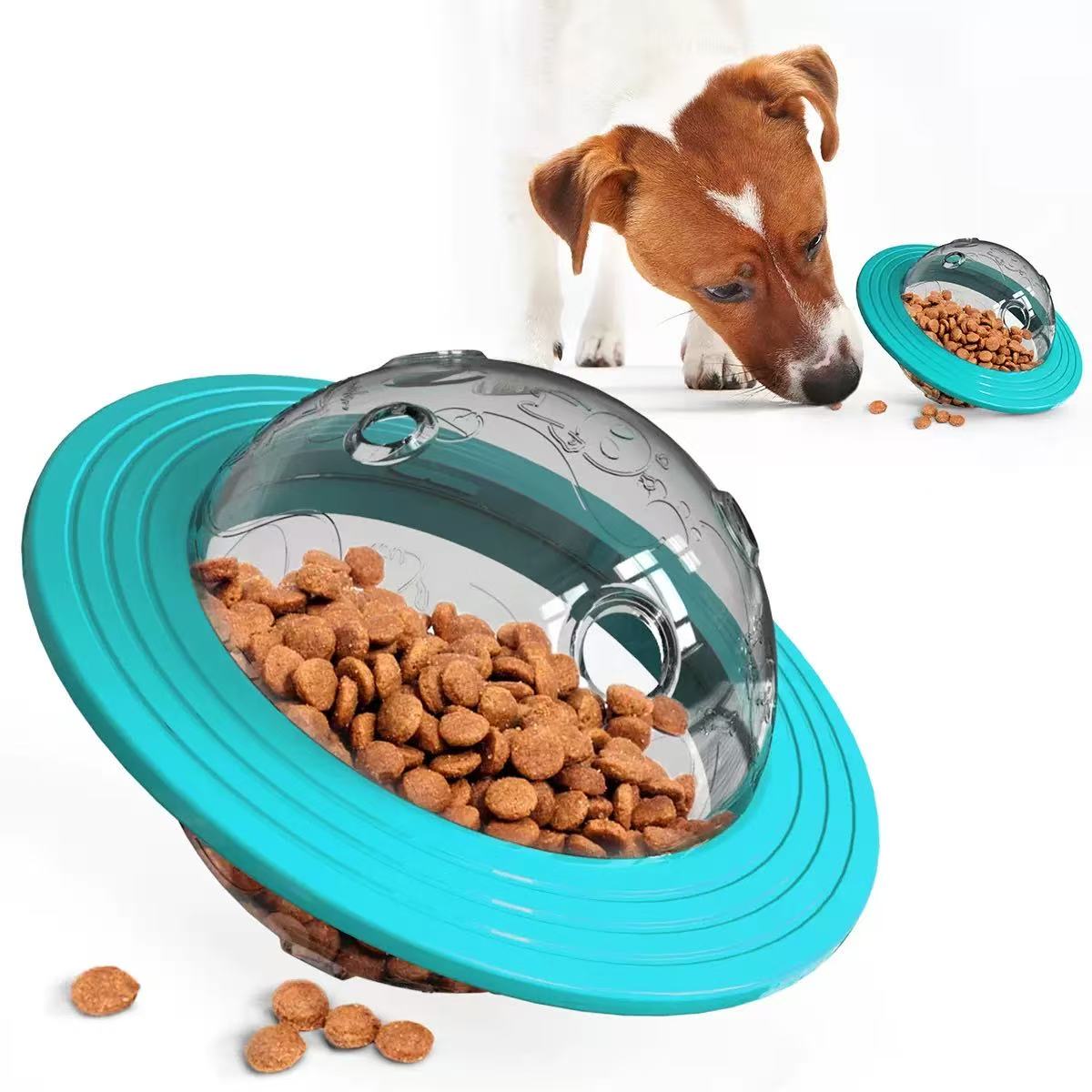 [DFC] Dog Toys, Biting, Wear-resistant Dog Toys, Educational Dog Supplies, Frisbees, Flying Saucers, Leaky Feeding Balls