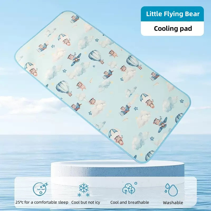 [DFC] Baby mat, Summer ice silk cool pad, Special baby mattress for newborn babies, Kindergarten children's mat, Breathable and comfortable, Weight 75g