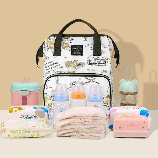 [DFC] High-quality 22 L model Mummy Bag, double-shoulder, multi-functional, large-capacity Mummy bag, Mummy bag, high-end mother and baby gift bag, upgraded Mummy backpack product weight 200g