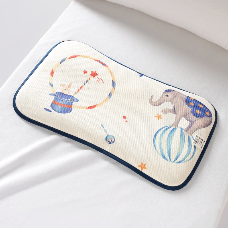[DFC] Baby Pillow Four Seasons Wicking Airflow Newborn Bamboo Fiber Cooling Pad 0-6M Flat Sleep Pad