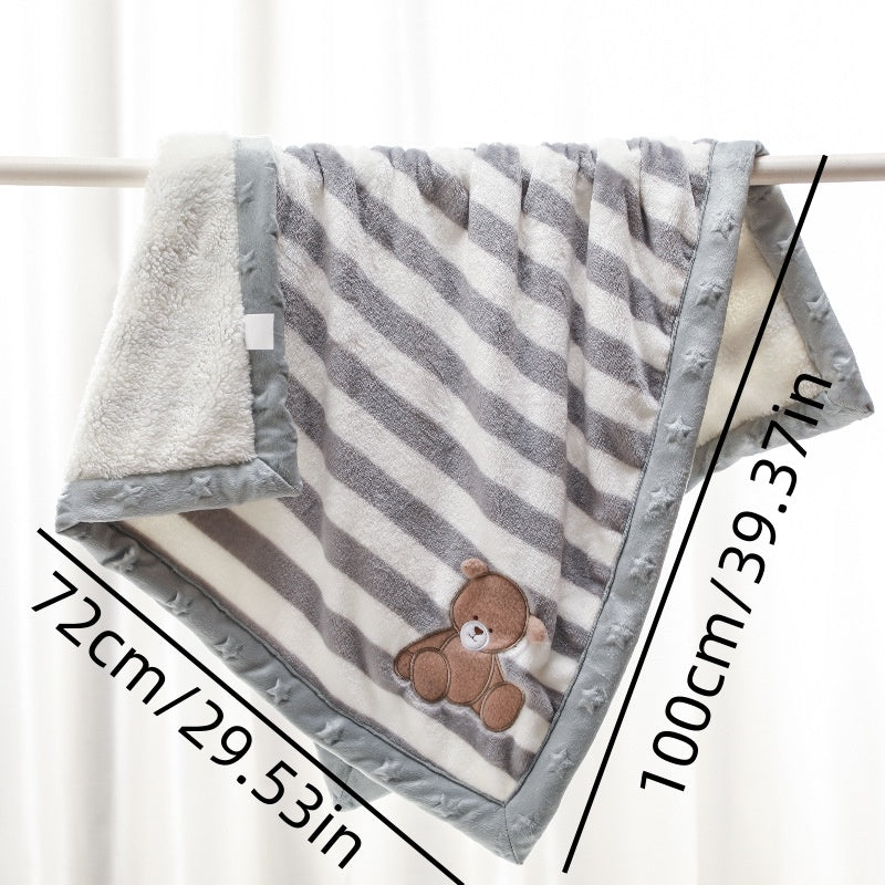 [DFC] Baby blanket Double-layered, soothing and warm,Comfortable And Skin-friendly