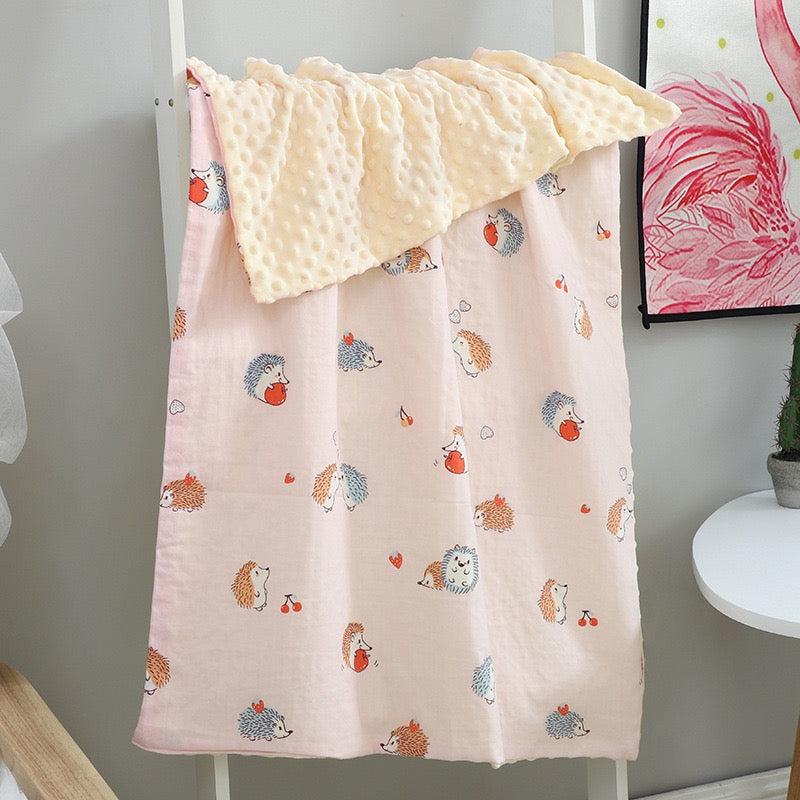 [DFC] Blanket, Baby Cotton Towel, Baby Comforter, Doudou Summer Blanket, Weight 310g