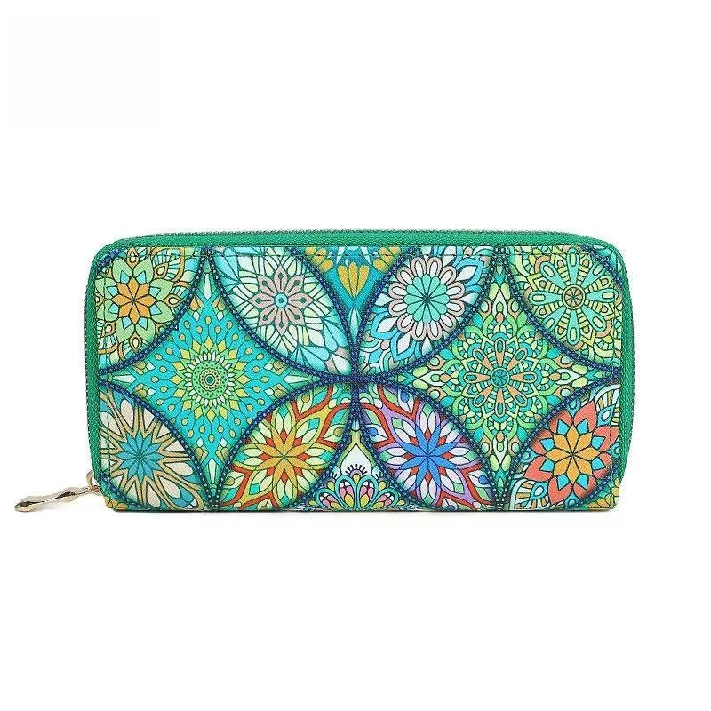 [DFC]Ethnic Turmoil, Bohemian Long Wallet, Large Capacity, Fashionable Printed Wallet, Multi-slot Women's Hand-held Wallet