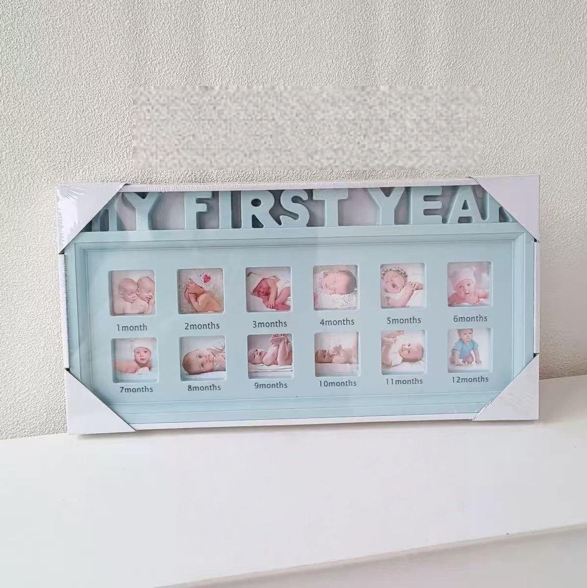 [DFC] Baby And Children's Growth ID Photo Commemorative Photo Frame Wall-mounted Display Stand Photo Frame Plastic Letter First Birthday Photo Frame