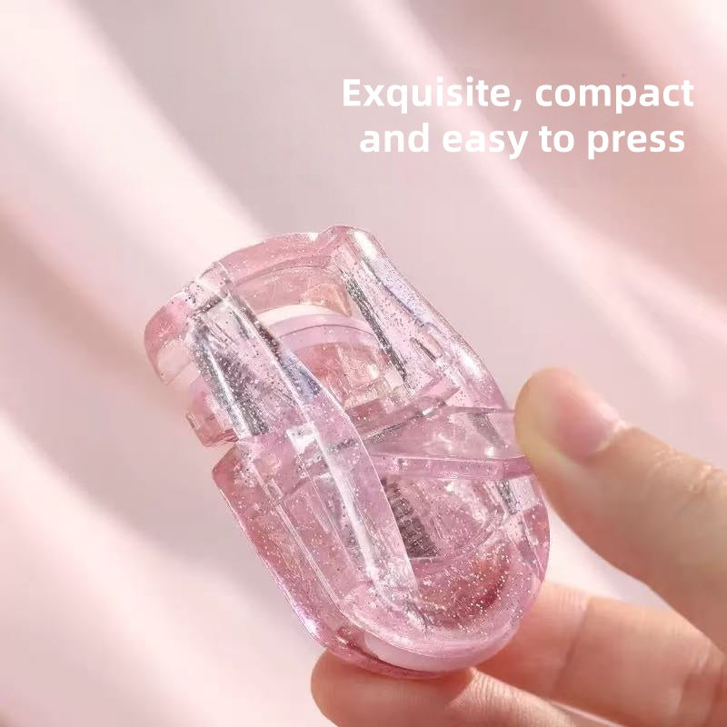 [DFC]Shiny And Sparkling Powder Eyelash Curler, New Plastic Mini Portable Eyelash Curling Device, One-time Curling Eyelash Curler For Women Beginners, No Need To Curl The Eyelid, Local Long-lasting Shaping Eyelash Curling Device, Weight 22g