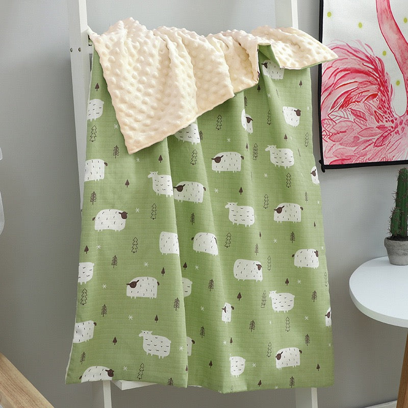 [DFC] Blanket, Baby Cotton Towel, Baby Comforter, Doudou Summer Blanket, Weight 310g