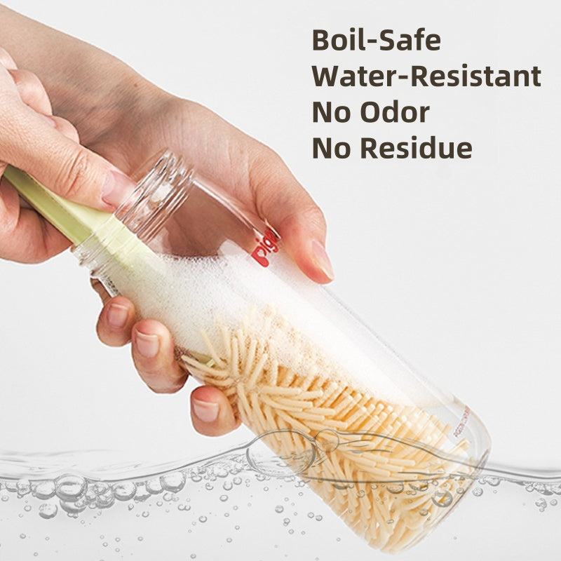 [DFC] 7 in 1 Portable Silicone Baby Bottle Brush Set Travel Kit with Nipple Straw Cleaner Drying Rack Storage