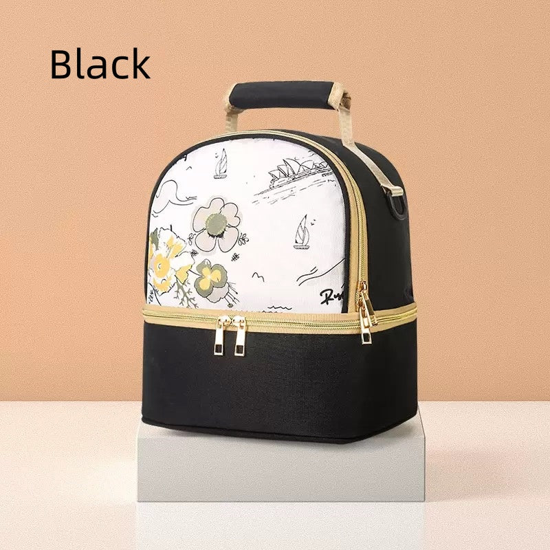 [DFC] Portable milk bag for work, breast milk ice bag, milk suction device, storage bag, insulated milk bag, fashionable mom bag，It weighs approximately 330g