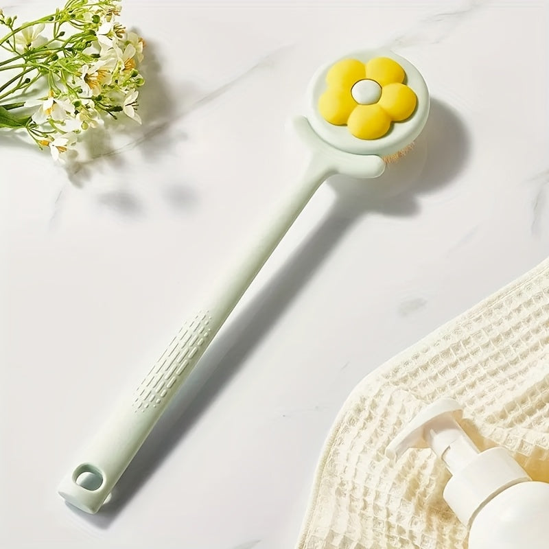 [DFC] Baby Mom Bath Brush Long Handle Soft Bristles Back Lathering Simple Design