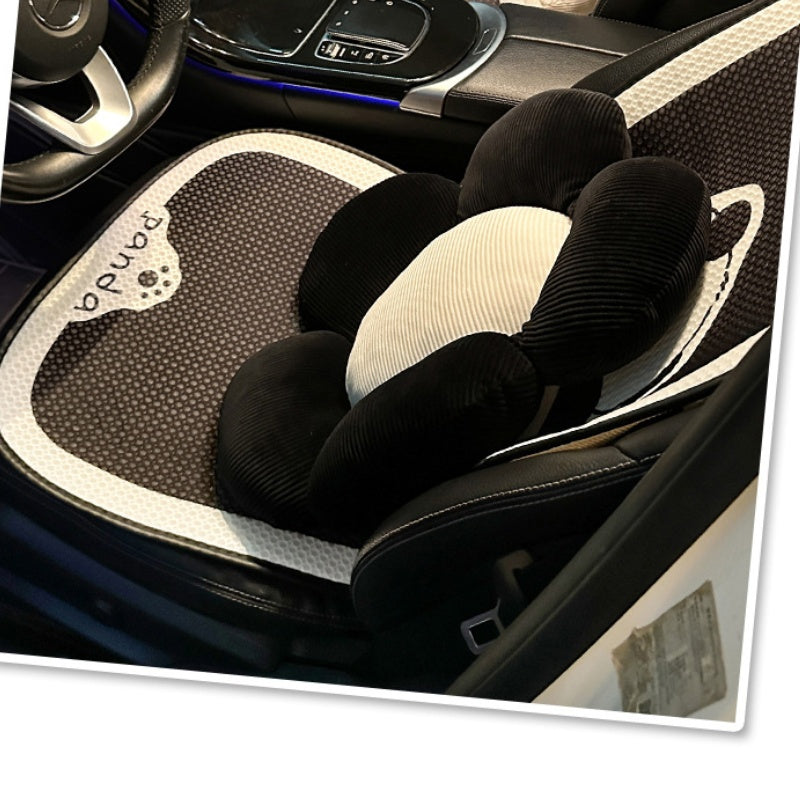 [DFC] Car waist cushion, home cushion, all-season universal waist protection, car pillow, cute flower, soft and comfortable