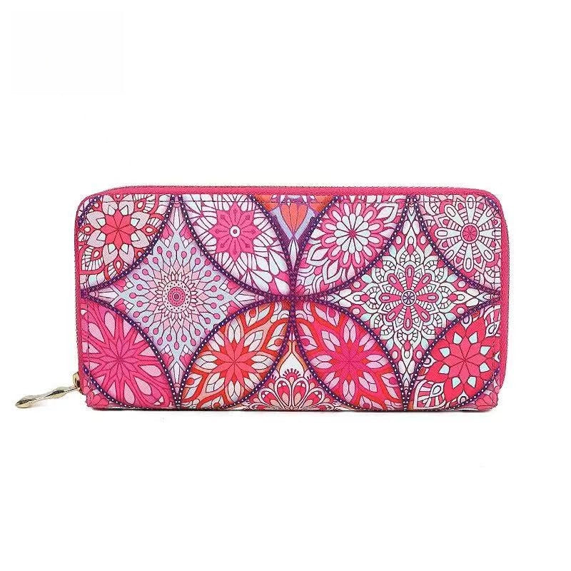 [DFC]Ethnic Turmoil, Bohemian Long Wallet, Large Capacity, Fashionable Printed Wallet, Multi-slot Women's Hand-held Wallet