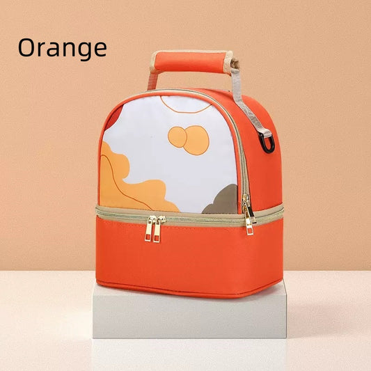 [DFC] Portable milk bag for work, breast milk ice bag, milk suction device, storage bag, insulated milk bag, fashionable mom bag，It weighs approximately 330g