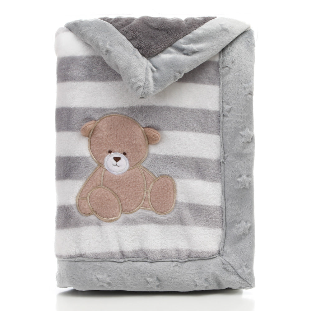 [DFC] Baby blanket Double-layered, soothing and warm,Comfortable And Skin-friendly