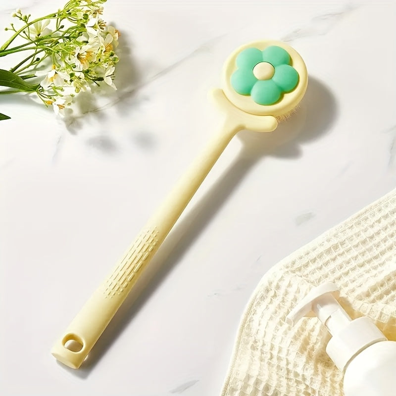 [DFC] Baby Mom Bath Brush Long Handle Soft Bristles Back Lathering Simple Design