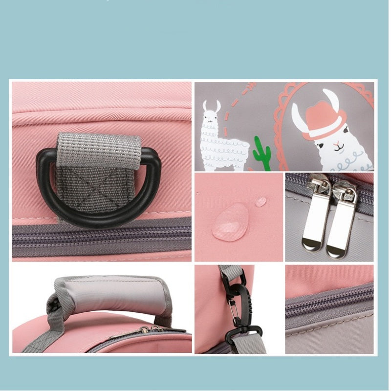 [DFC] New back milk bag, breast milk preservation cold storage ice bag, cartoon multi-functional mother and baby bag, heat preservation bag，It weighs approximately 350g