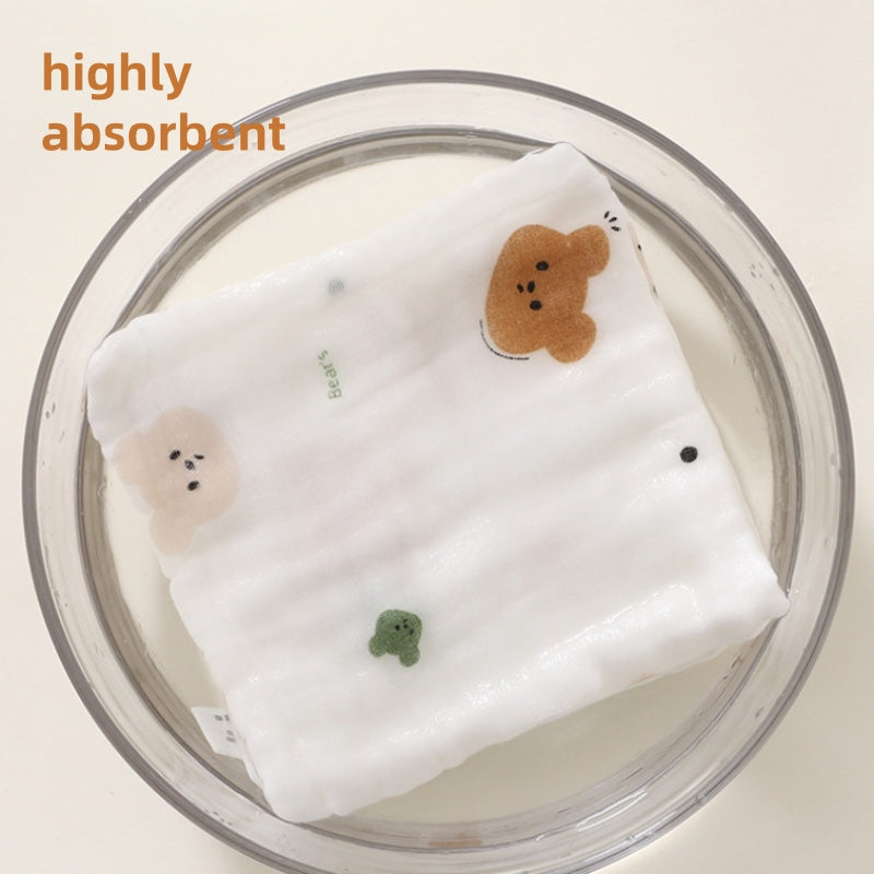 [DFC] Newborn Baby Drool Bibs Ultra Soft Gauze Washcloths Multi Use Essentials