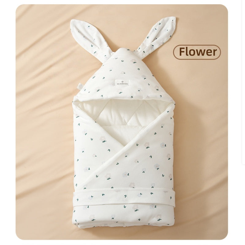 [DFC] Infant Swaddle Blanket, Thickened Newborn Essentials 2-in-1 Delivery Room Wrap Outdoor Windproof Sun Protection Cover,Weight 600g